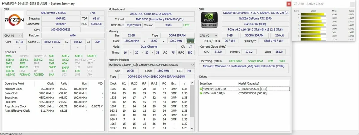 Gaming Pc Ryzen 7 5700x/rtx 3070/32gb Ram/1.5TBSSD - Image 2