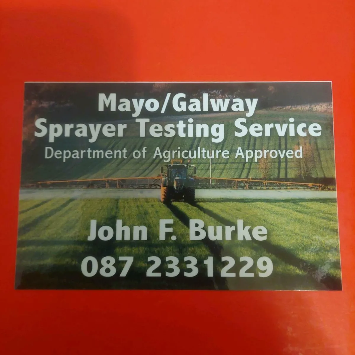 Sprayer testing - Image 1