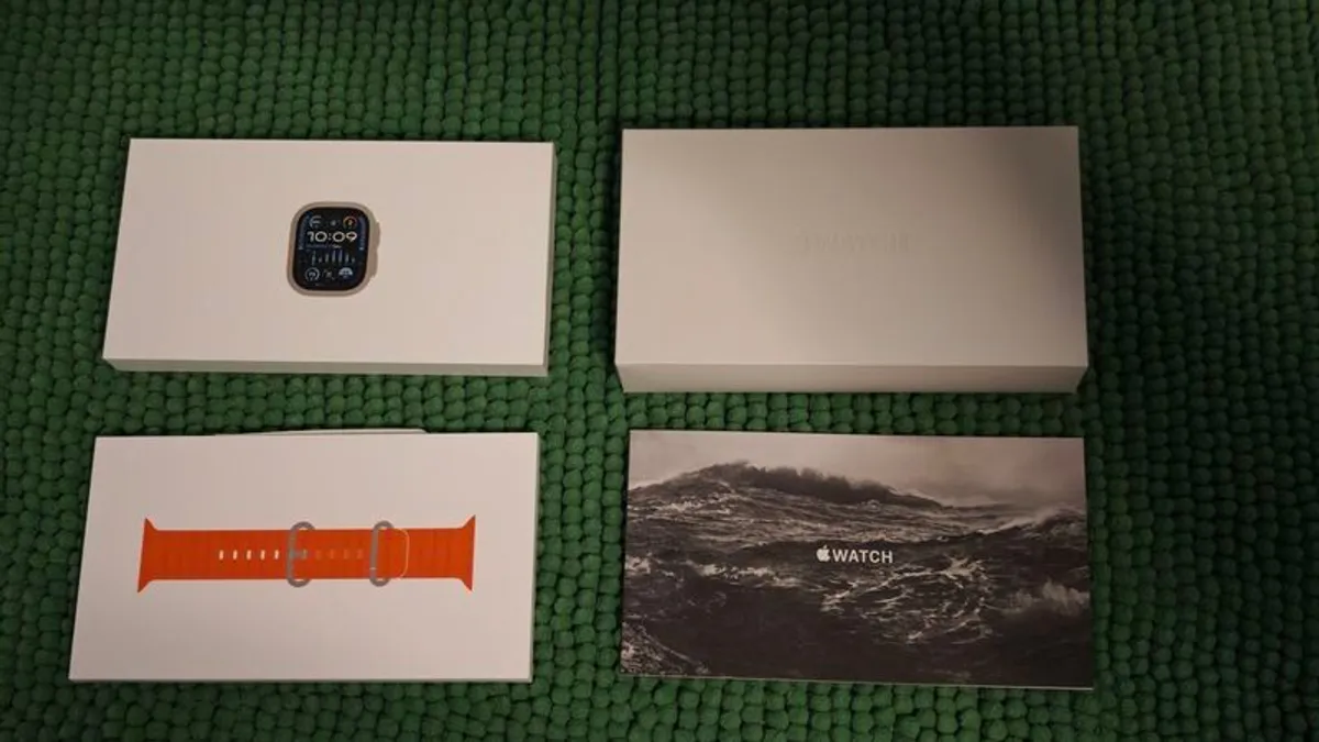 apple watch ultra 2 like new battery 100%life - Image 1