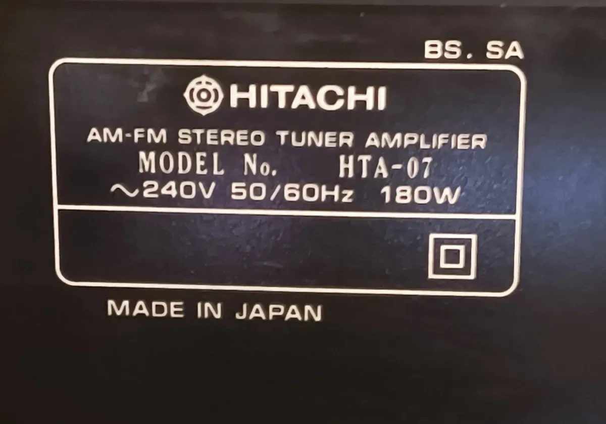 Hitachi HTA-07 Japan AM/FM Stereo  Tape set - Image 4