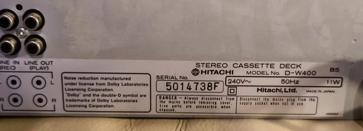 STEREO CASSETTE DECK - Image 1