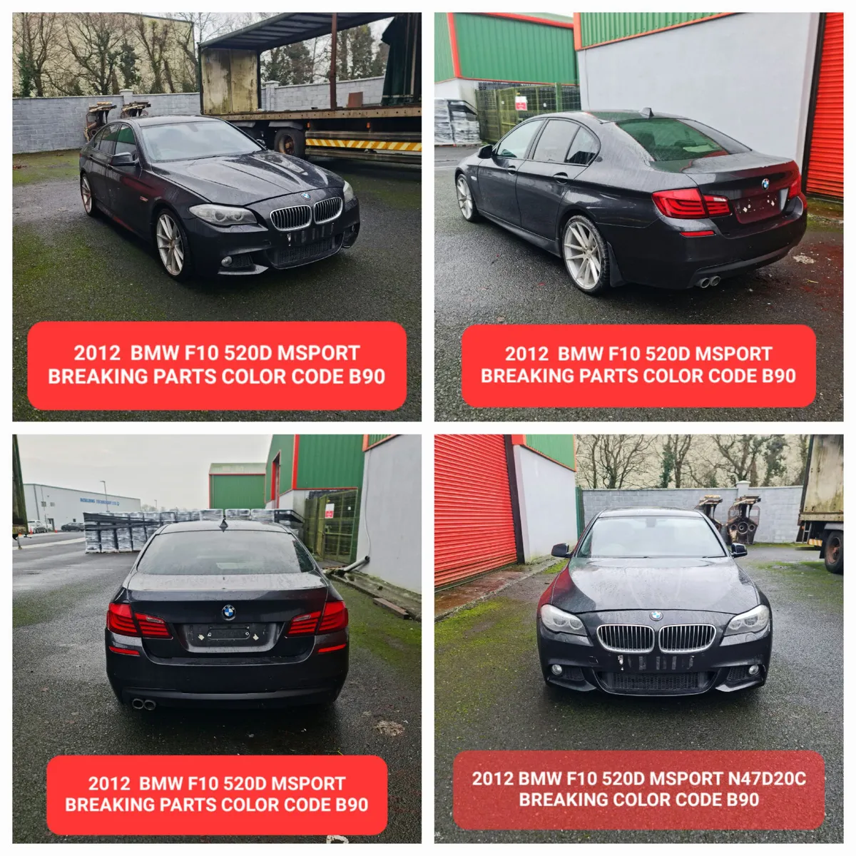 2012 BMW F10 520D MSPORT N47D20C BREAKING B90 - Image 3
