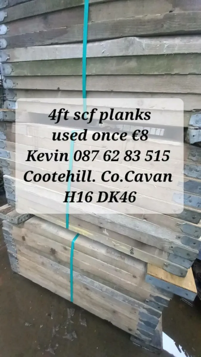 Slightly used scaffolding planks for sale - Image 3