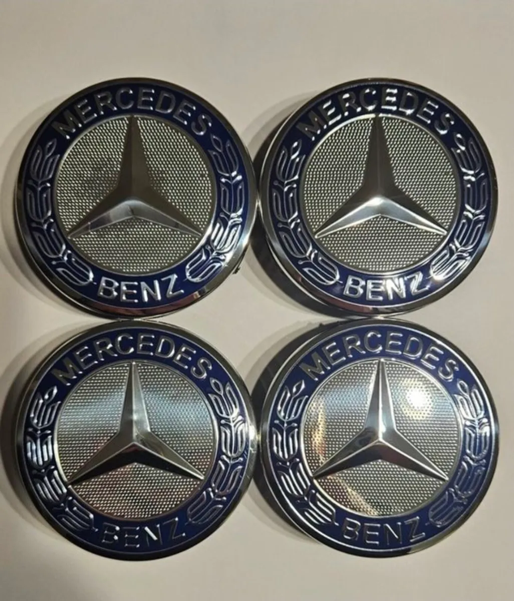 Mercedes 75mm Wheel Center Caps  (4 Caps €15) - Image 1