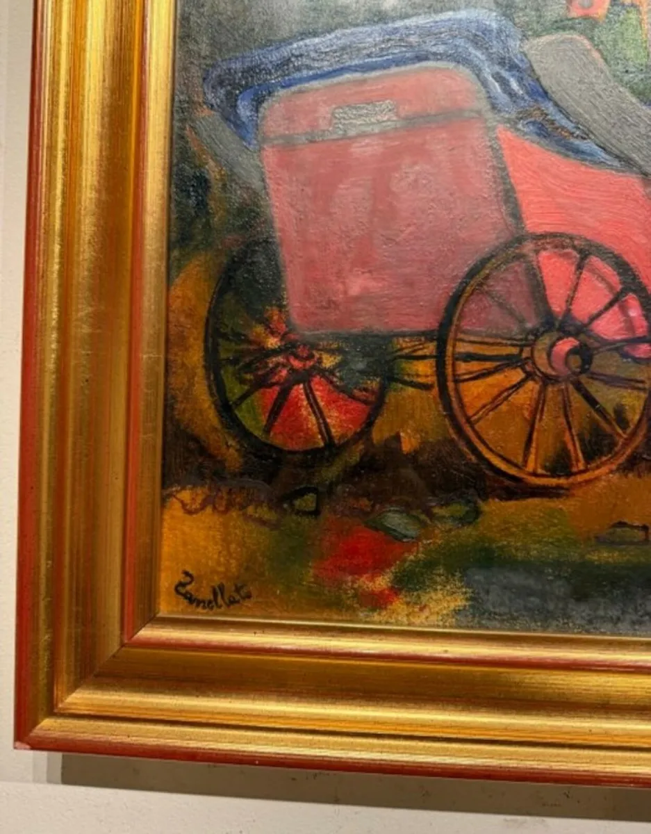 "Carriage with Horse"Alfredo Zanellato (1931-2021) - Image 2