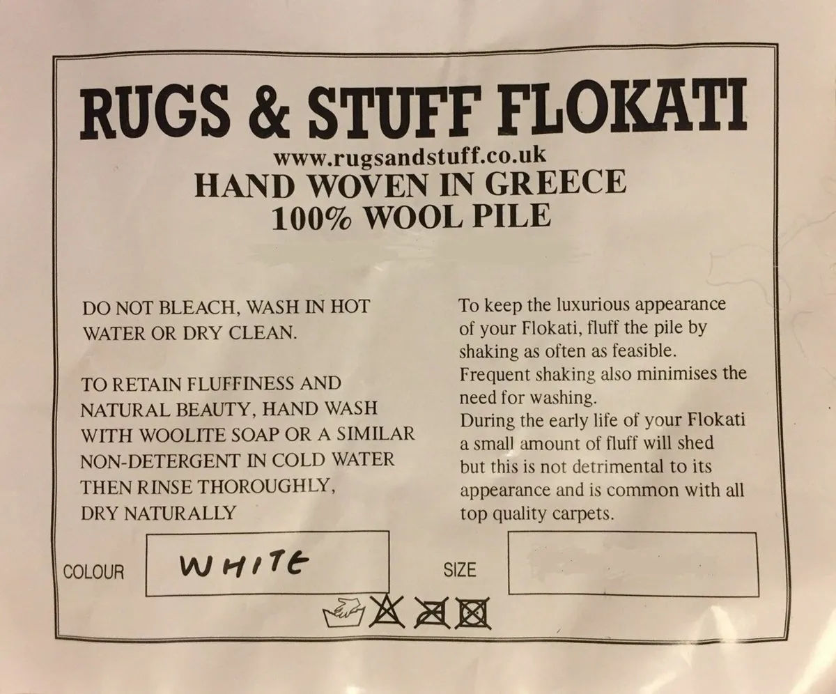 Premium Shaggy Flokati Greek Rugs Ivory colour - - Image 3