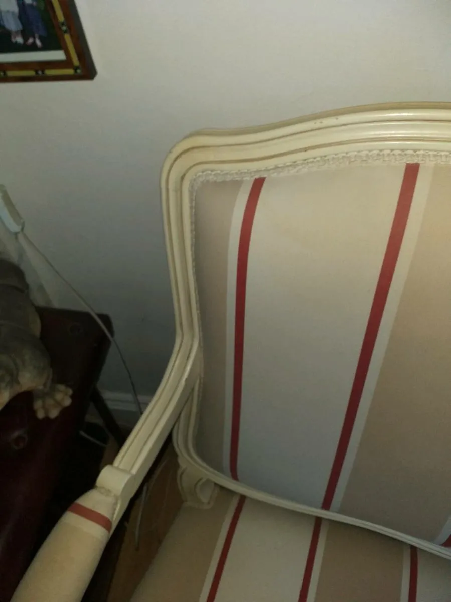 Armchair with cream frame - Image 4