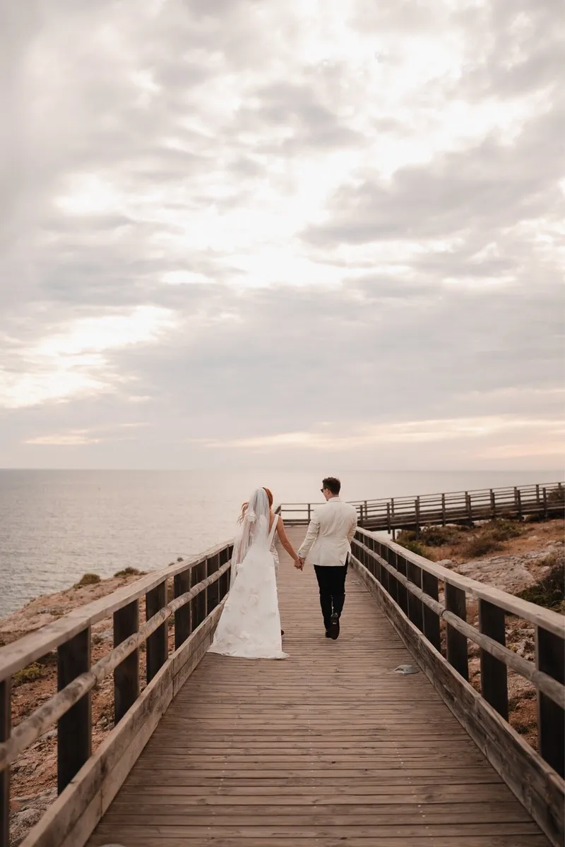Yolancris Floral Bridal Ivory Veil - Image 3