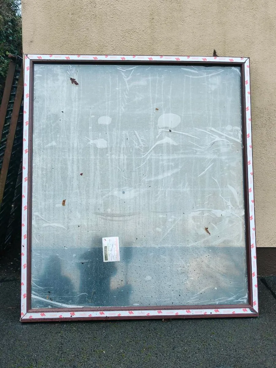 Cherry wood / wood grain PVC window - Image 2