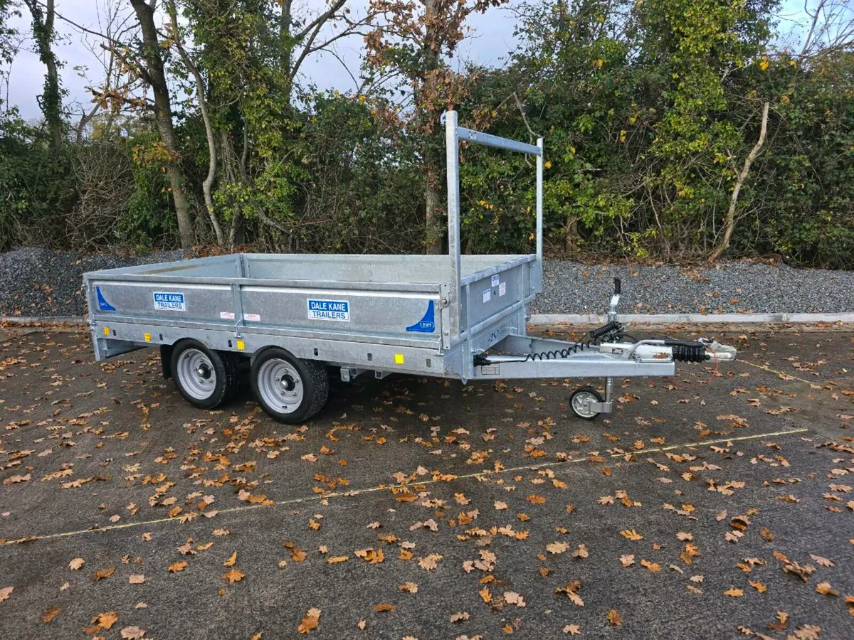 New Dale kane 10x5ft builders dropside trailer led - Image 1