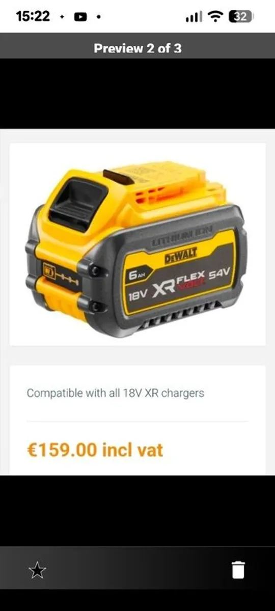 Dewalt circular saw and FlexVolt battery - Image 3