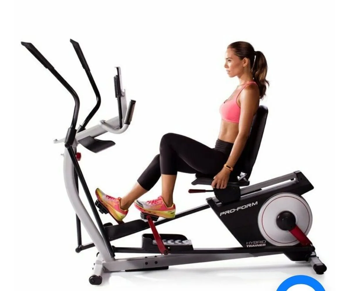 Recumbent exercise bike and cross trainer in 1 - Image 2