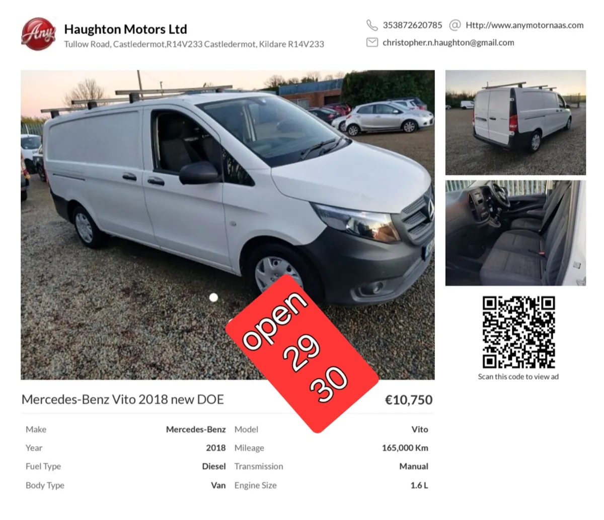 Mercedes-Benz Vito 2018 new DOE - Image 1
