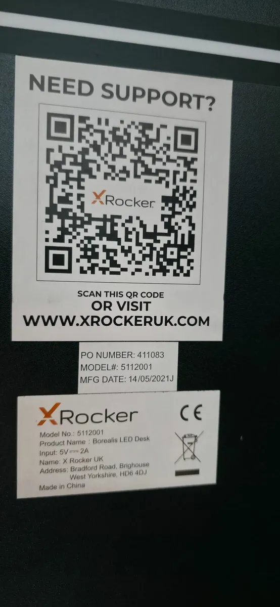 Gaming Desk X Rocker PlayStation Borealis LED - Image 3