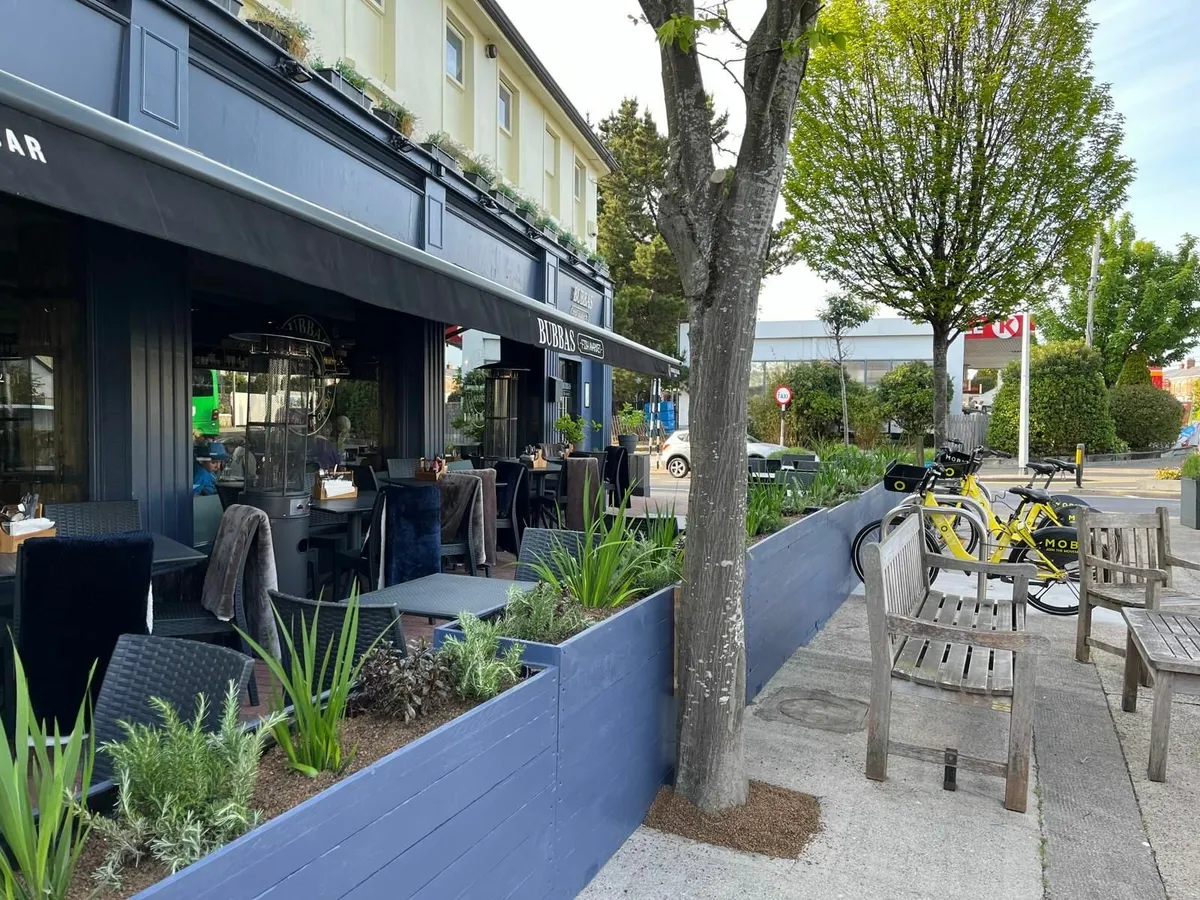Restaurant Outdoor Wooden Planter - Image 2