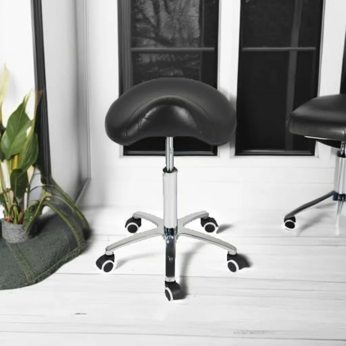 Saddle Stool Massage Rolling Work Chair For - Image 2