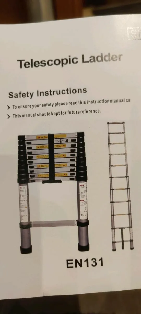 Telescopic Aluminium Ladder 5M - Image 4