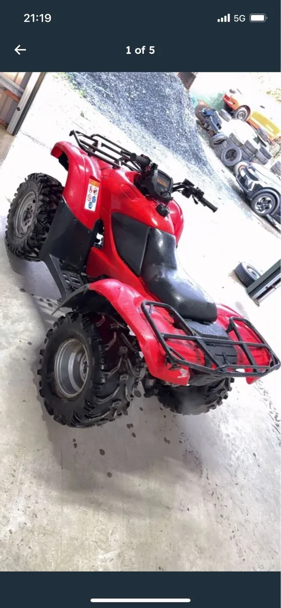 2012 honda 420 - Image 3