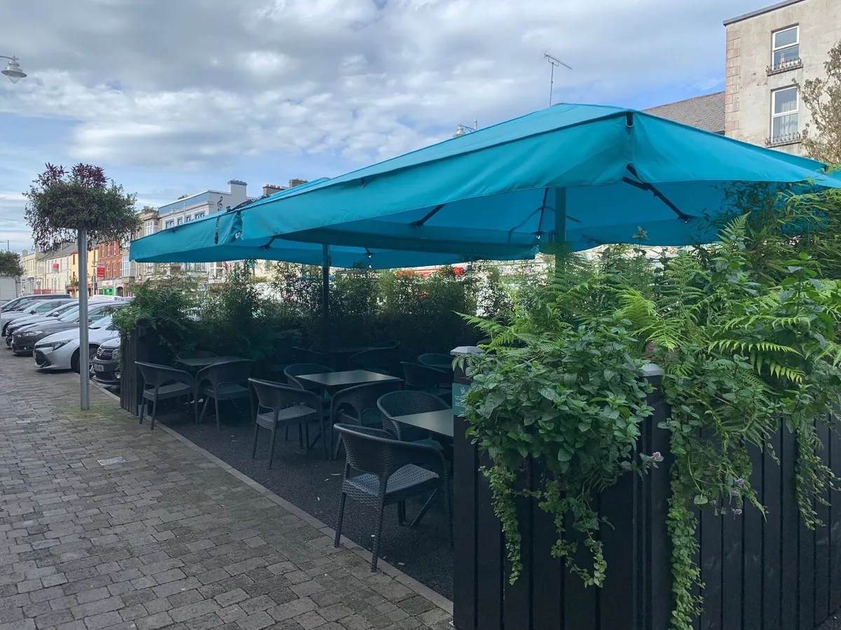 x2 Commerical Parasols 4M x 4M - Image 1