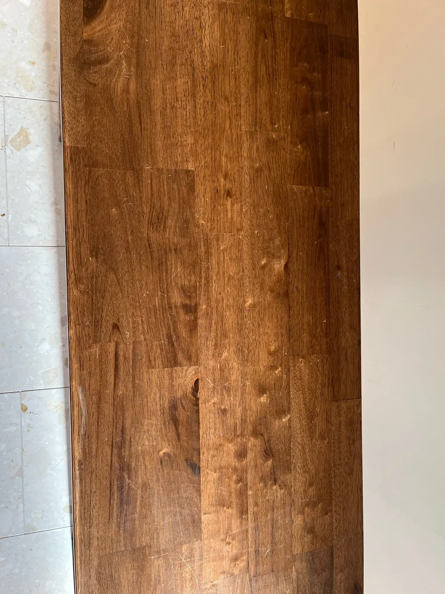 Dark oak console table. - Image 2