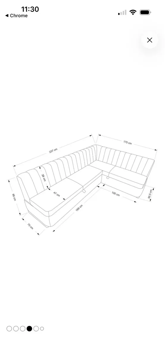L Shaped Dining Bench - Image 4