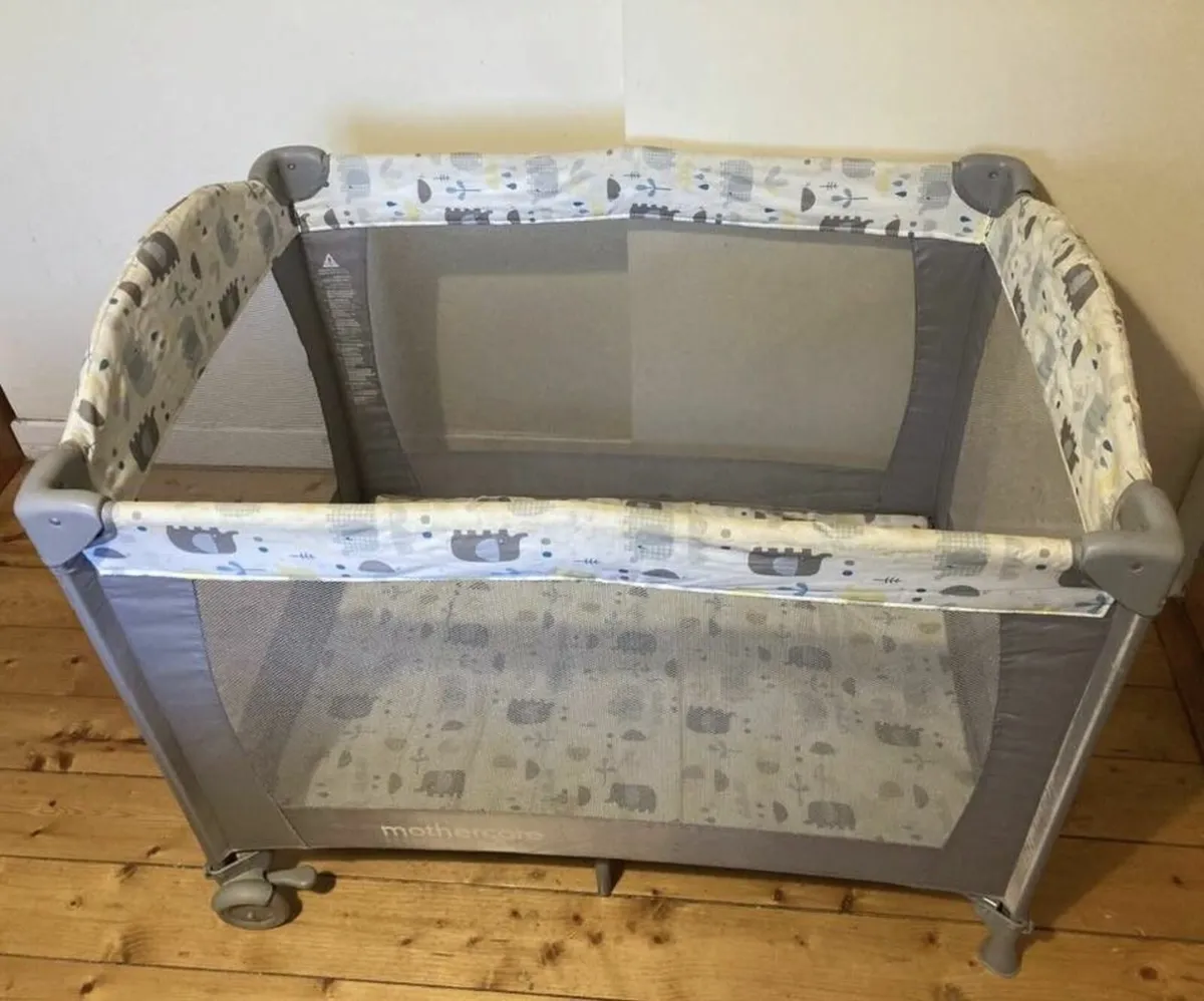 Travel Cot + Mattress & Bag – Very Clean - Image 3