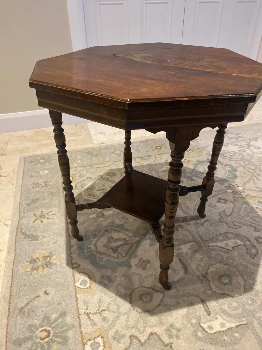 Antique Victorian Octagonal Occasional table - Image 2