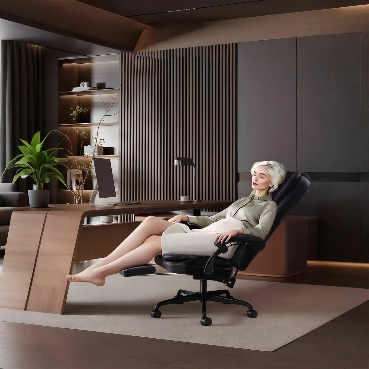 .Large high-back ergonomic office swivel chair - Image 4