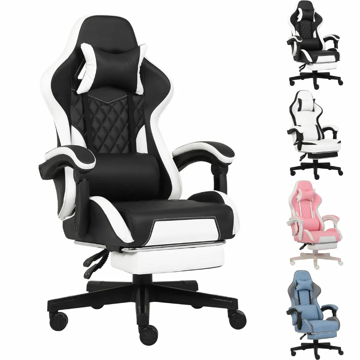 Gaming Chair Computer Office with Footrest - Image 1