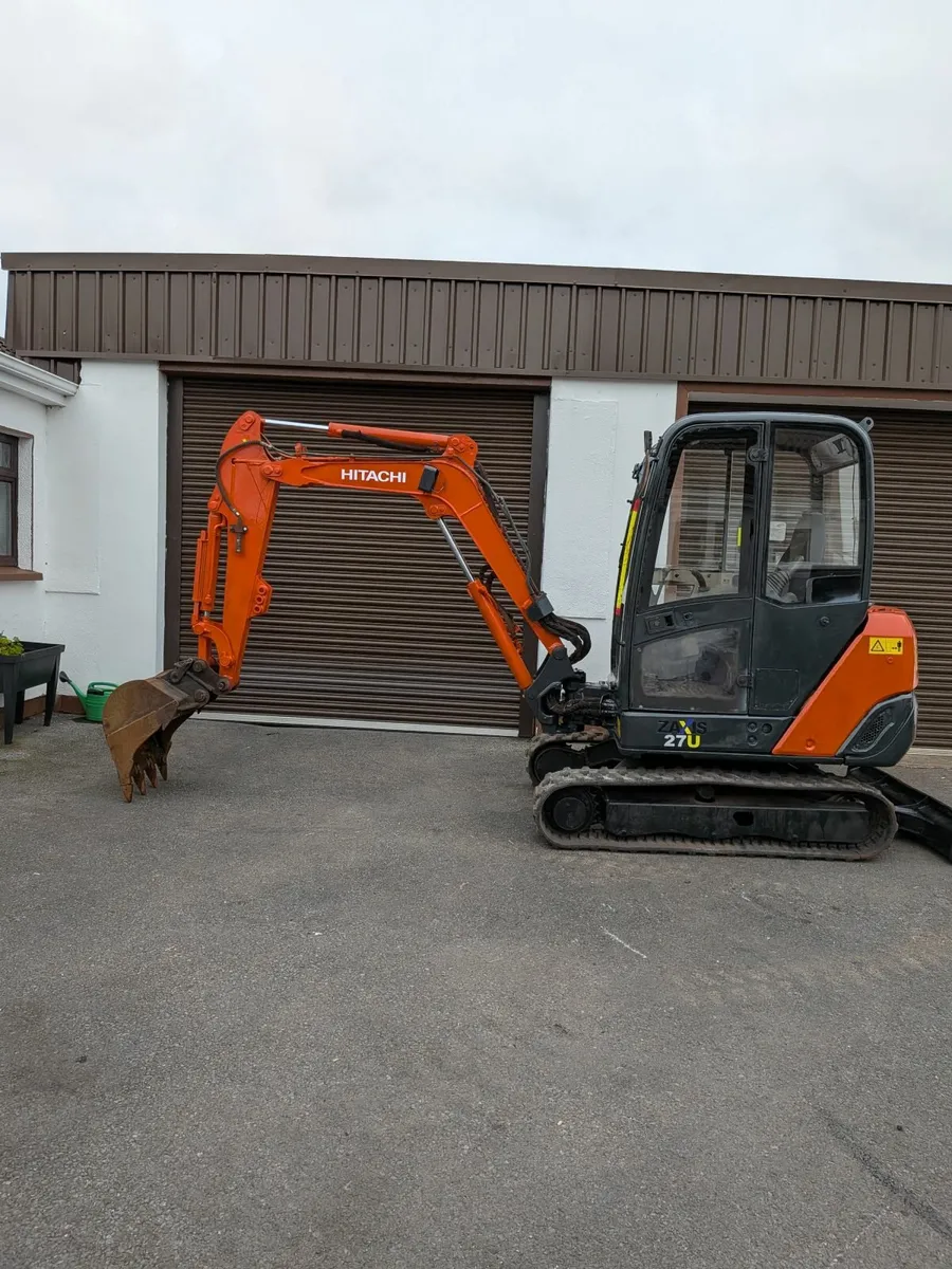 2013 Hitachi Z-axis ZX27U Mini Excavator - Image 2