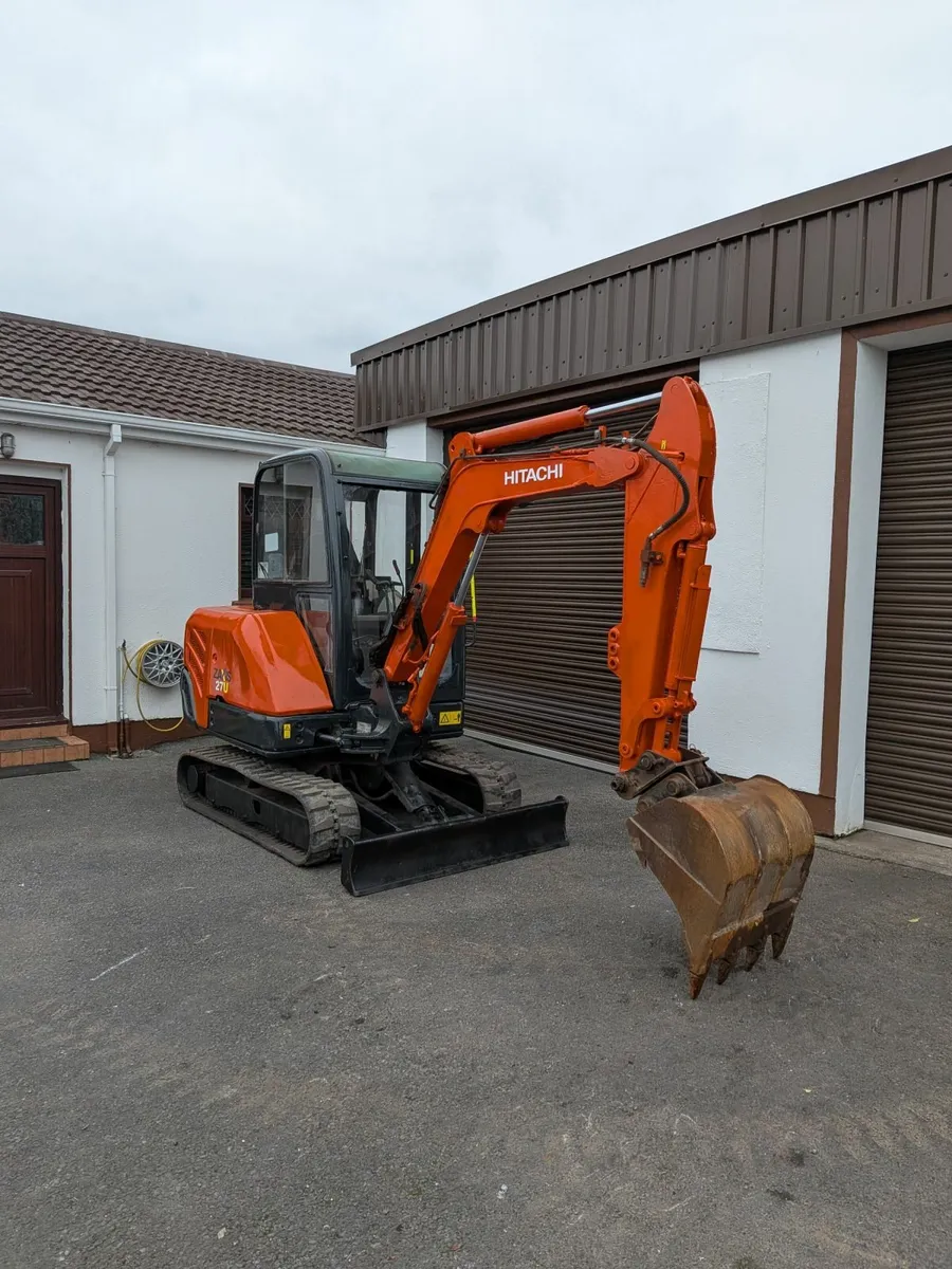 2013 Hitachi Z-axis ZX27U Mini Excavator - Image 1