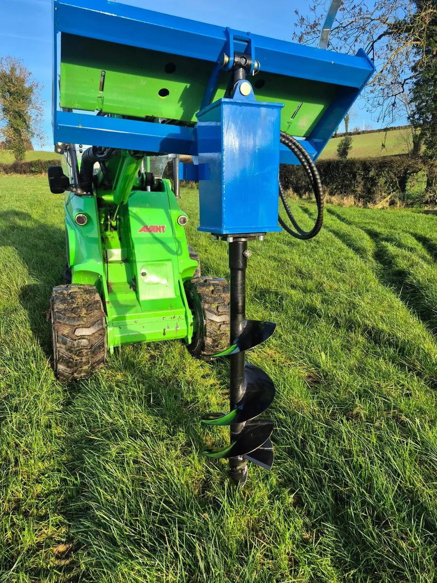 Auger for digger or loader (3 bits incl) - Image 1