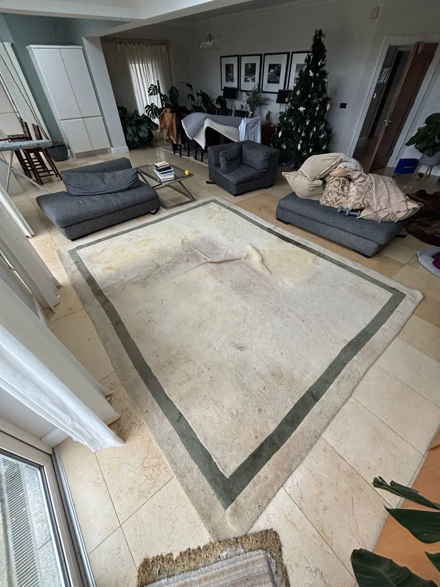 Free Large hand made rug 10 ft x 12 ft - Image 1