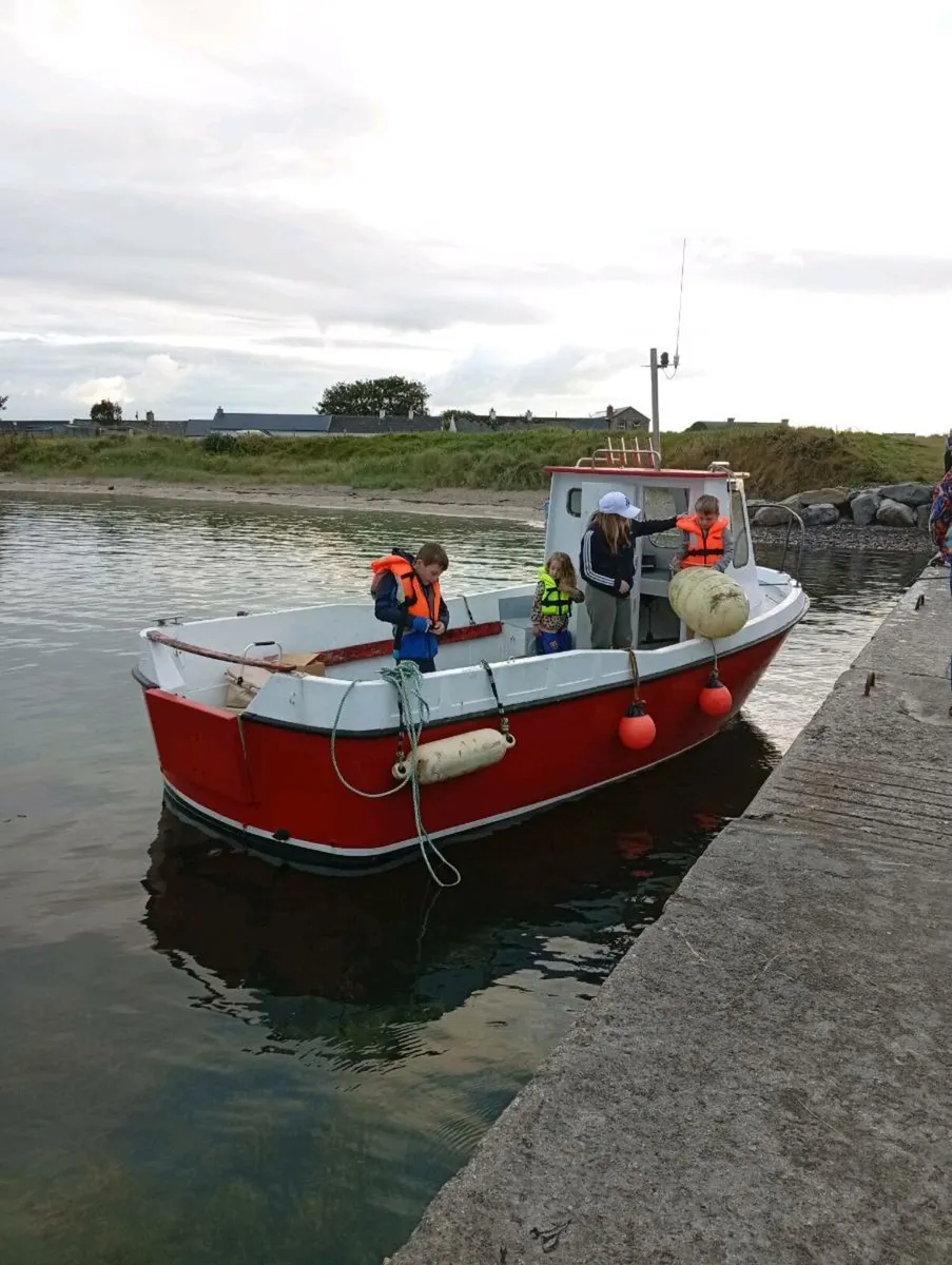 21ft inboard diesel boat with trailer - Image 2