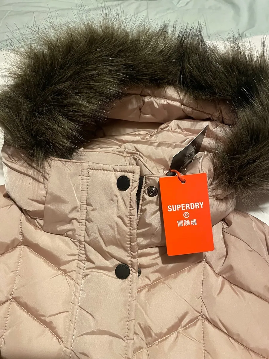 Ladies Superdry Jacket - Small - blush colour - Image 2