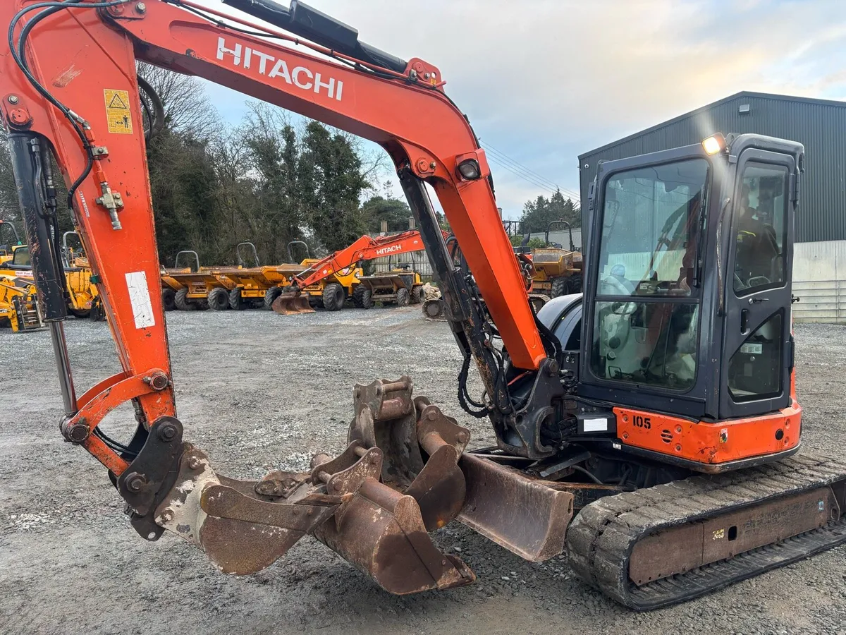Hitachi ZX55U-5A mini digger - Image 1