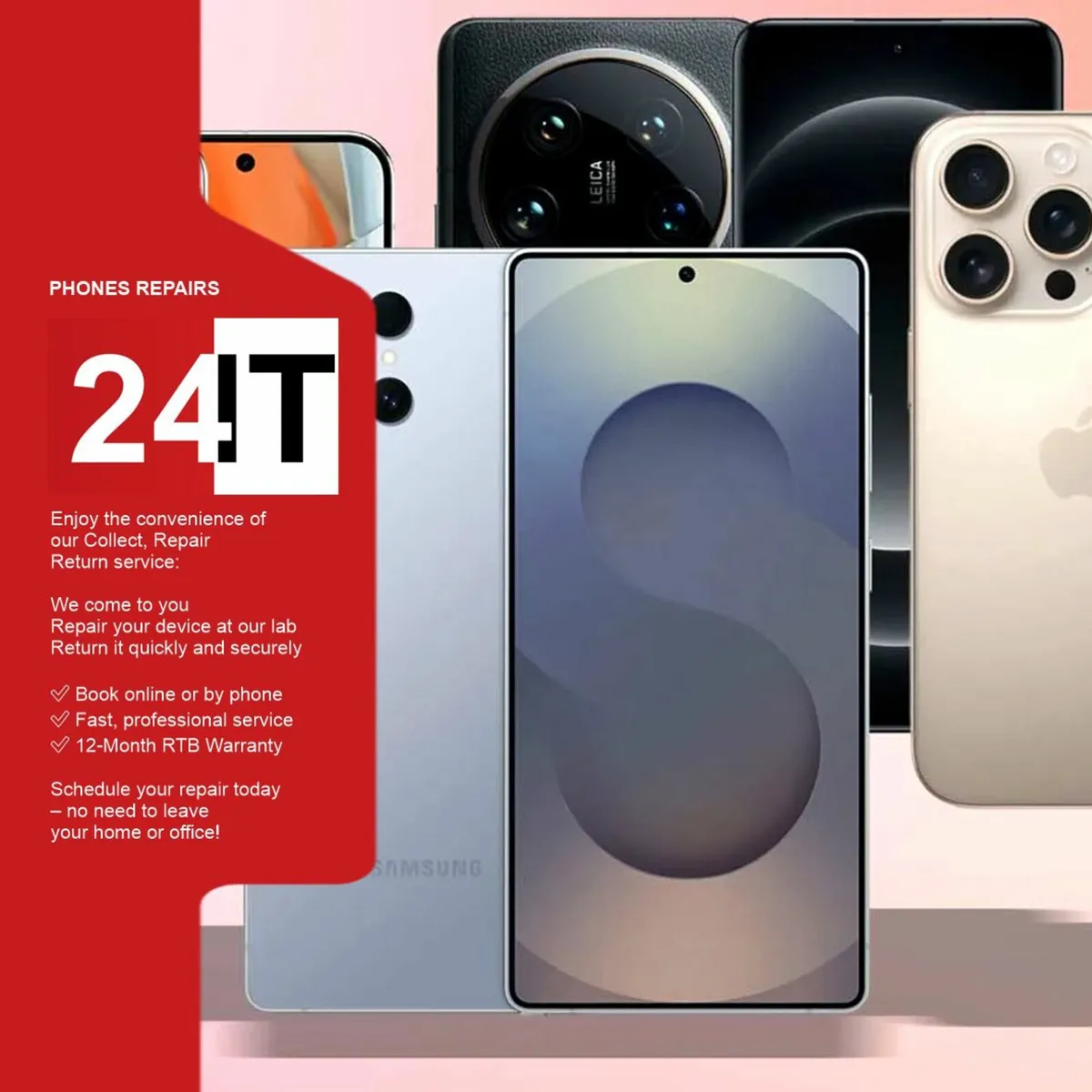 24IT.ie ✔ Phone Repairs at Great Prices in Dublin! - Image 1