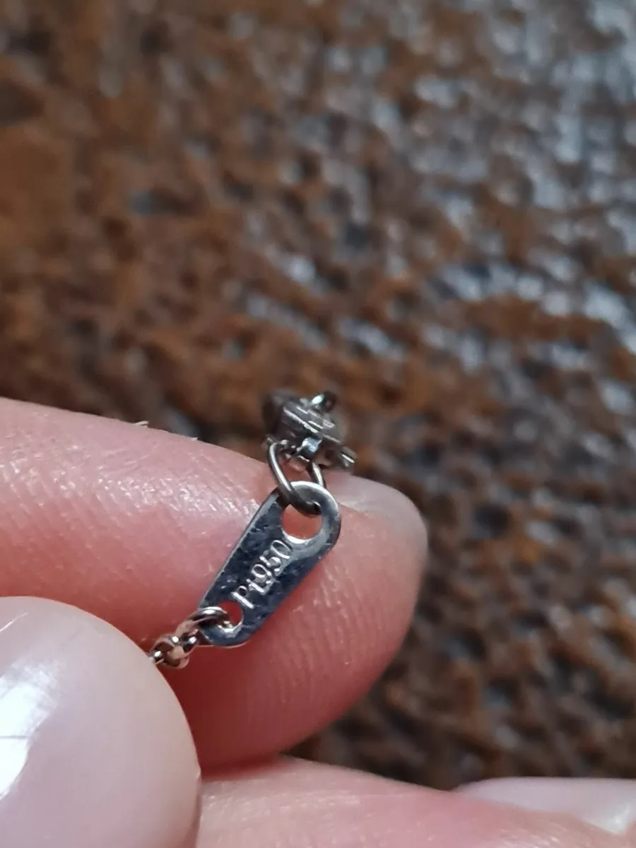 Valentine gift Platinum pt950 necklace - Image 1