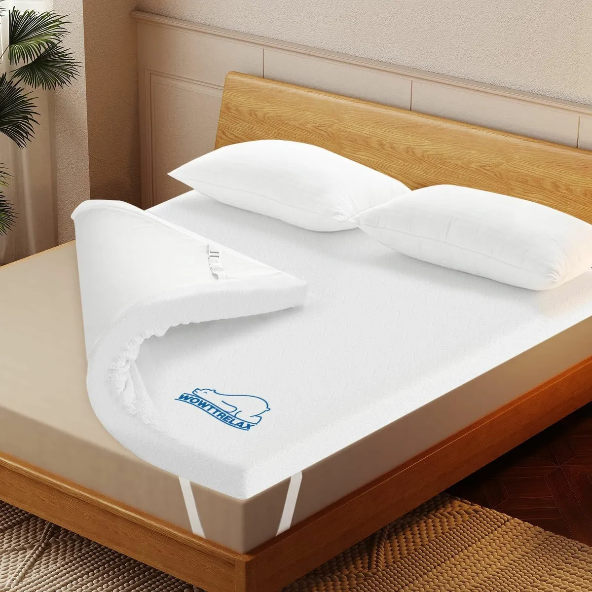 Memory Foam Mattress Topper Small Double Bed 7cm - Image 2