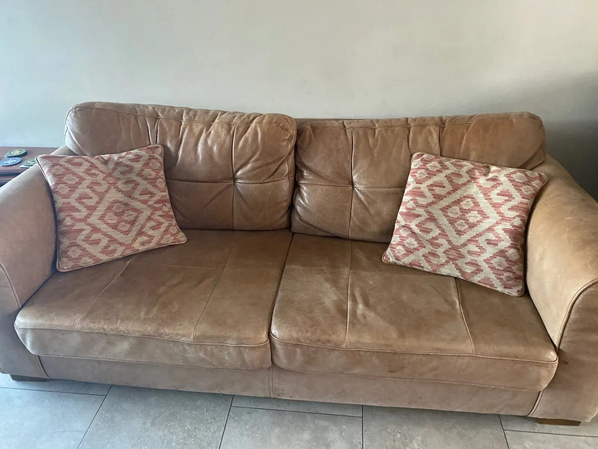 2 Leather sofas - Image 2