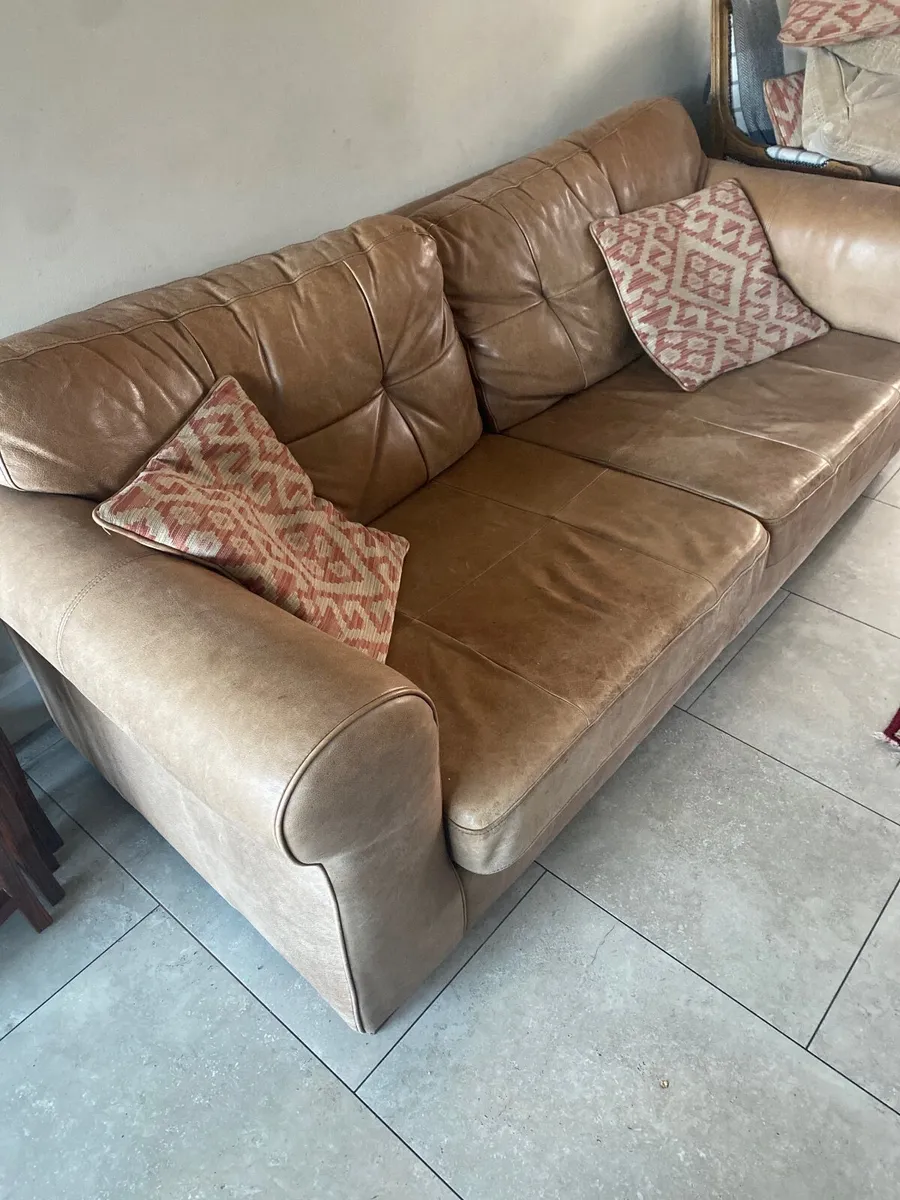 2 Leather sofas - Image 4
