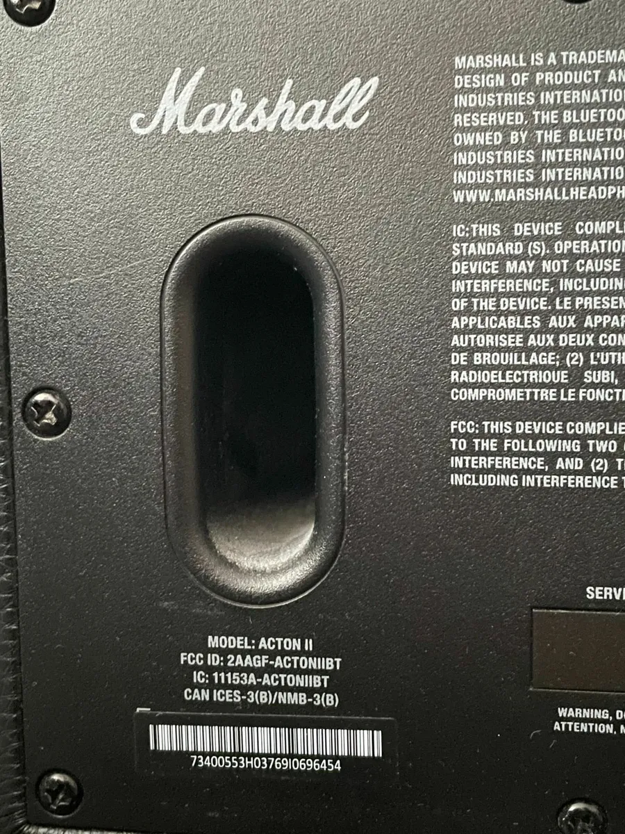 Marshall Acton II Bluetooth Speaker — Excellent - Image 2