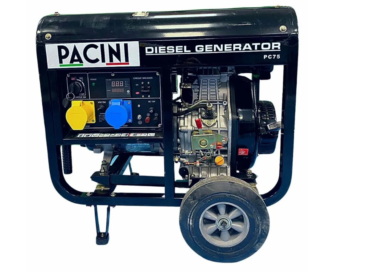 8.0kva Diesel Site Generator  Key or Pull Start - Image 2