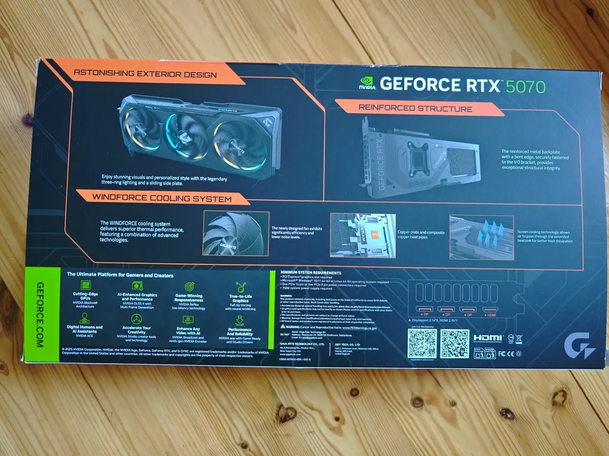 Gigabyte GEFORCE RTX 5070 Gaming OC 12GB - Image 2