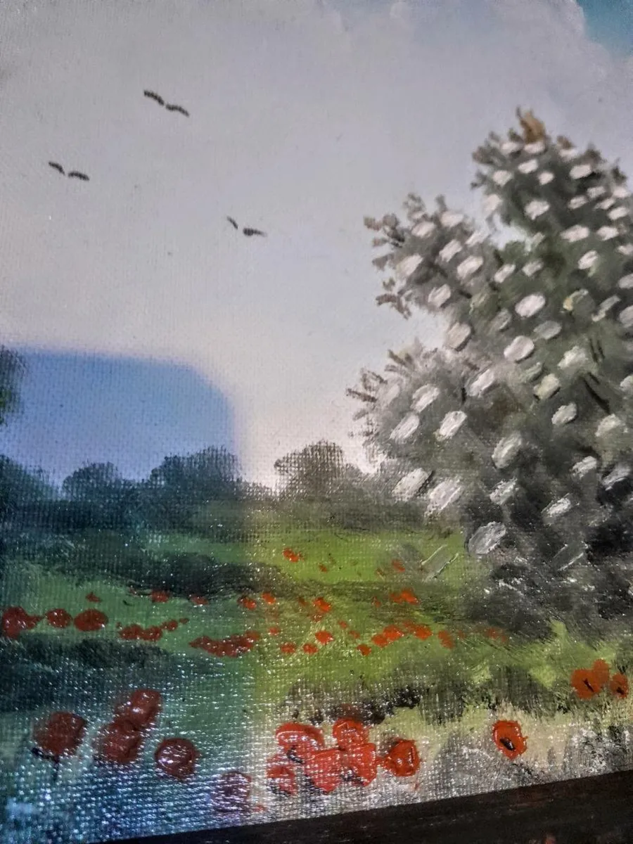 Beautiful oil painting with poppies - Image 3