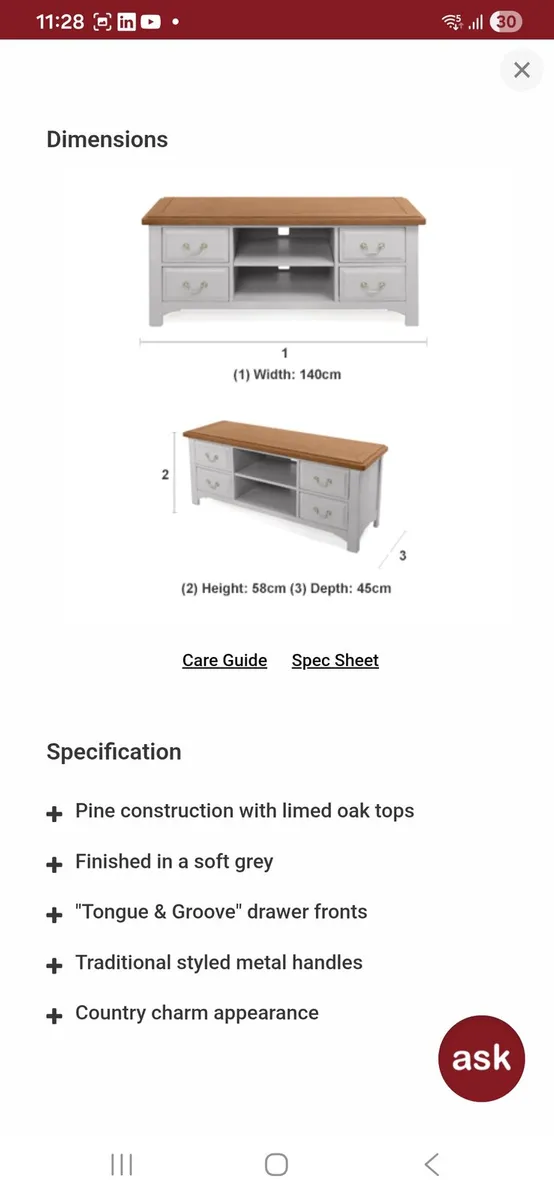 Camille TV unit / console - Image 4