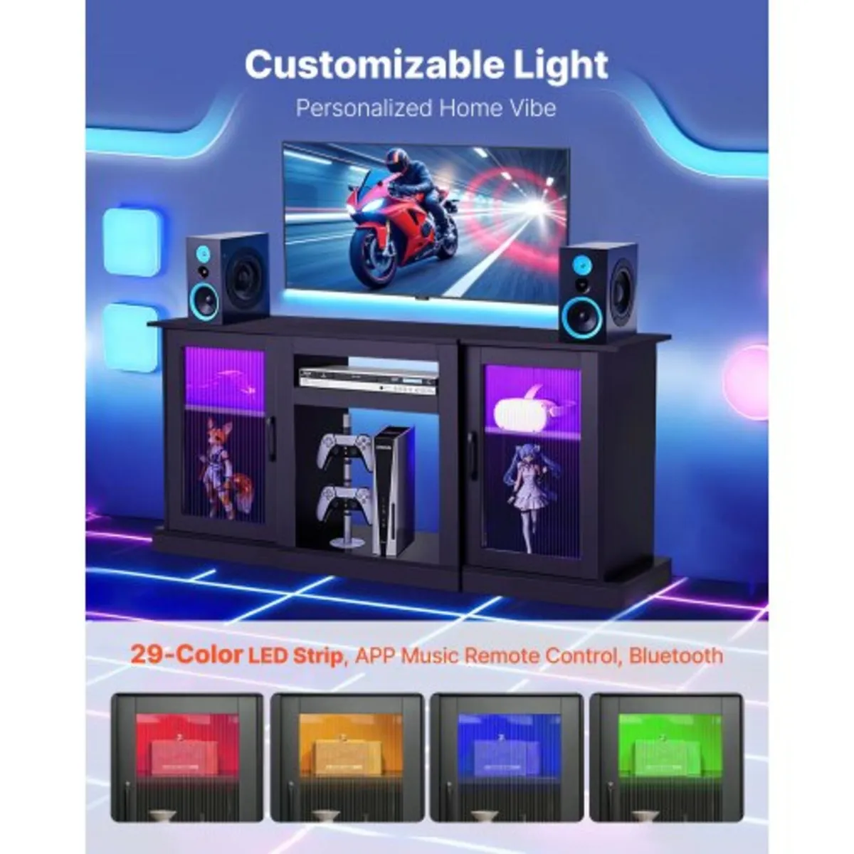 TV Stand for TVs up to 1651 mm, Modern Entertainme - Image 4