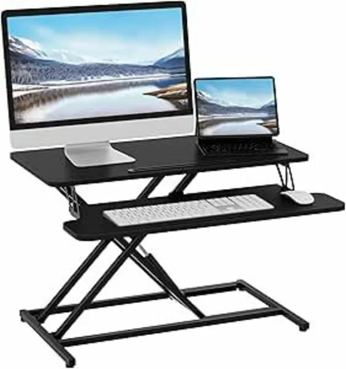Standing Desk Converter 80cm Wide Height Adjust - Image 2