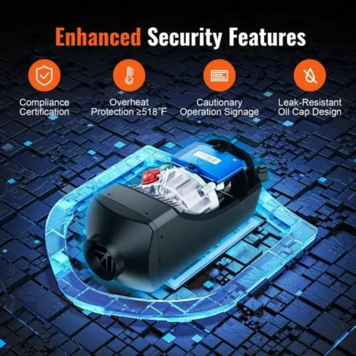 Bluetooth App Control Diesel Air Heater, 12V 2KW D - Image 2