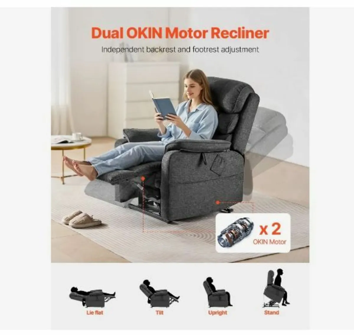 Power Lift Recliner Chair, Lift Chair - Image 4